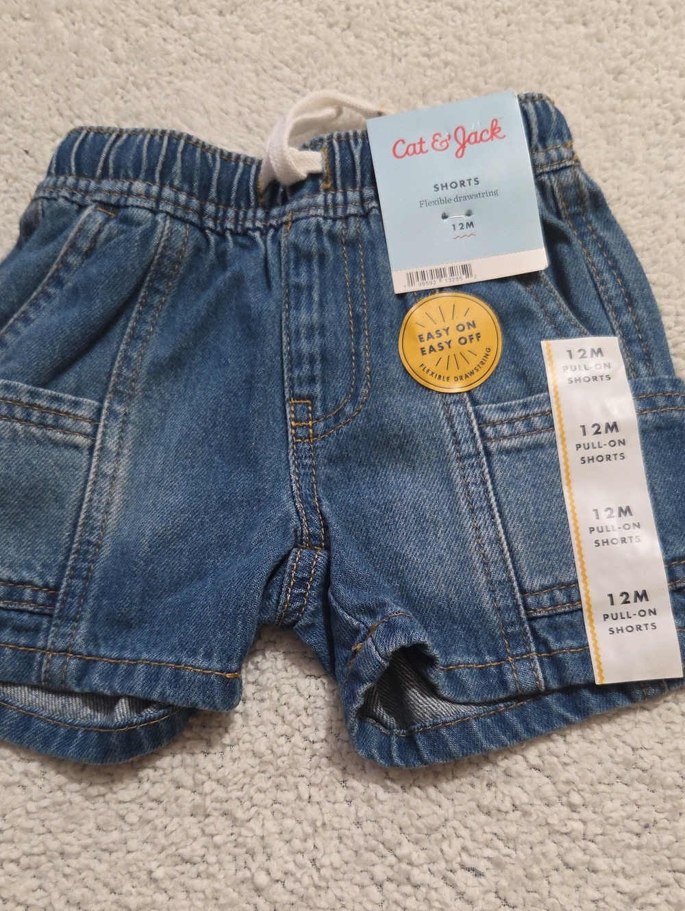 NWT CAT & JACK DENIM CARGO SHORTS